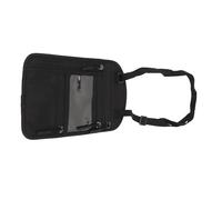 Alomejor Cartera para Cuello con Soporte para Pasaporte, Cartera para Cuello de Viaje de Nailon con Almacenamiento en Capas Impermeables y Bolsillo con Cremallera Oculto, Soporte Compacto para (BLACK)