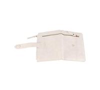 Alomejor Cartera Pequeña de Piel Sintética para Mujer con Múltiples Ranuras para Tarjetas, Monedero con Cremallera para Uso Diario, Cartera de de Moda para Niñas y Mujeres, Regalo Ideal para (White)