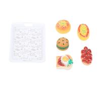 Alomejor Casa de Muñecas con Bandeja de Pan en Miniatura con Diseño Realista Exquisita Artesanía Se Integra Perfectamente con Muebles y Decoración en Miniatura para Coleccionistas y Niños