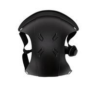 Alomejor Casco Ajustable para Perro, Forro de Esponja Suave, Correa Segura para la Barbilla con Orificios para Las Orejas para Exteriores, Motocicleta, Ciclismo, Correr, Protección de la (Black)