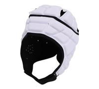 Alomejor Casco Suave con Esponja EVA Gruesa, Casco Acolchado Ajustable, Protección para la Cabeza Acolchada de Múltiples Capas para Fútbol, Rugby, Deportes de Ciclismo (White)
