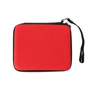 Alomejor Case de Viaje Portátil para 2DS Hard Eva Shell Protective Toming Pouch con 8 Titulares de Tarjetas de Juego y Bolsillo de Malla para Accesorios de Consola de 2DS (Rojo)