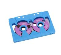 Alomejor Cassette Virgen de 50 Minutos, Banda Metálica ABS Portátil, Carrete de Bobina, Banda De Grabación Para Grabaciones En Casa
