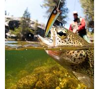 Alomejor Cebo de Pesca Artificial Señuelos de Pesca Popper de Plástico ABS Cebo Duro Flotante de 7 Cm con Acabado Reflectante y Gancho para Pescadores de Agua Dulce y Salada (4#)