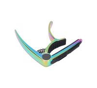 Alomejor Cejilla de Guitarra, con Almohadilla Antideslizante y Almohadilla de Silicona con Soporte para Púas, Adecuada para Guitarras Clásicas Populares y Ukelele (multicolor)