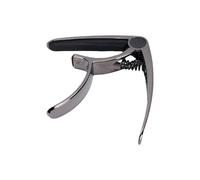 Alomejor Cejilla de Guitarra, con Almohadilla Antideslizante y Almohadilla de Silicona con Soporte para Púas, para Guitarras Clásicas Populares, Ukelele y bajo (BLACK)