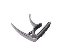 Alomejor Cejilla de Guitarra, con Almohadilla Antideslizante y Almohadilla de Silicona con Soporte para Púas, Adecuada para Guitarras Clásicas Populares y Ukelele (BLACK)