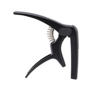 Alomejor Cejilla de Guitarra de Metal Versátil 3 en 1 para Acústica con Acolchado de Silicona para músicos; Incluye Bolsa de Almacenamiento (BLACK)