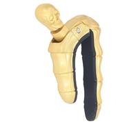 Alomejor Cejilla para Guitarra, Diseño de Bloqueo con Perilla de Calavera y Silicona Suave, Rodillo Antideslizante para Guitarras Eléctricas Acústicas y Ukelele (GOLD)
