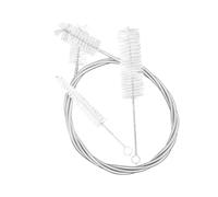 Alomejor Cepillo de Latón, Limpiador de Instrumentos de Nailon con Mango de Acero Inoxidable para Mantenimiento de Pistón y Orificio de Trompeta, Trombón, Trompa