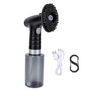 Alomejor Cepillo de Limpieza Eléctrico para Palos de Golf, Limpiador Automático con Cabezal de Cepillo de Nailon Grande, Clip de Botella Transparente de Agua a Prueba de Fugas para Uso en