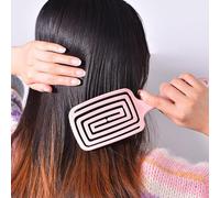 Alomejor Cepillo para Desenredar, Dientes Redondeados, Peine para Peinar el Cabello de Amplia Aplicación para Uso en Salón en Casa, ABS de 24,5 Cm de Longitud