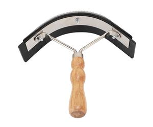 Alomejor Cepillo para Pelo de Caballo, Raspador de Limpieza de Cara de Caballo de Goma de Acero Inoxidable Duradero de Fácil Operación para Propietarios de Caballos