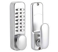 Alomejor Cerradura de Combinación Mecánica Seguridad Inteligente Resistente para la Entrada de la Oficina en el Hogar, Cerradura Codificada a Prueba de Agua para Puerta Interior/exterior