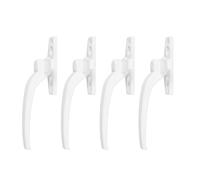 Alomejor Cerradura de Manija de Ventana, Cerradura de Seguridad de Aleación de Aluminio para Ventanas de Guillotina Simple y Doble, Fácil Instalación para el Hogar y la Oficina (WHITE)