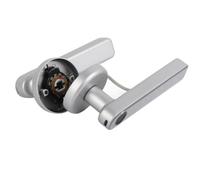 Alomejor Cerradura de Puerta Biométrica Inteligente con Huella Digital, Alta Seguridad, 3 Métodos de Desbloqueo para Oficina en Casa - Material de Aleación de Zinc (SILVER)