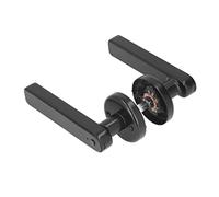 Alomejor Cerradura de Puerta Biométrica Inteligente con Huella Digital, Alta Seguridad, 3 Métodos de Desbloqueo para Oficina en Casa - Material de Aleación de Zinc (BLACK)