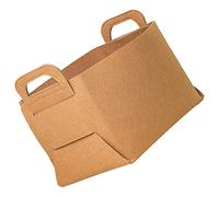 Alomejor Cesta de Almacenamiento de Fieltro, Cesta de Almacenamiento de Fieltro Portátil Gruesa con Asas para el Hogar, 1 ud. (Pequeña)