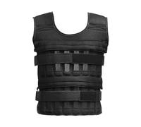 Alomejor Chaleco con Peso Ajustable, Chaleco con Pesas de Entrenamiento de 6.6LB con Correas de Hombro que Absorben los Golpes para Levantamiento de Pesas Cardiovascular, Material de Acero (11 libras)