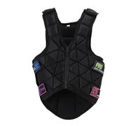Alomejor Chaleco de caballo ecuestre, chaleco de equitación, seguridad, absorción de golpes ajustable con forro transpirable para niños y niñas (CS)
