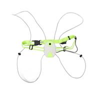 Alomejor Chaleco Reflectante LED para Correr, Luz de Seguridad Frontal de Alta Visibilidad, Recargable por USB con LED de 360 Grados para Correr, Andar en Bicicleta (Verde Fluorescente)