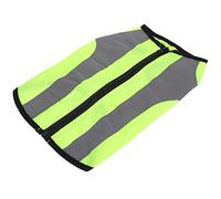 Alomejor Chaleco Reflectante para Mascotas Chaqueta Brillante con Cremallera para Perros, Ideal para Paseos Nocturnos, Chaleco Deportivo para Máxima Visibilidad, Material de Poliéster y Algodón (S)