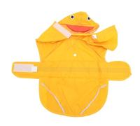 Alomejor Chaqueta Impermeable para Mascotas Poncho para Perros con Capucha Ajustable de PVC Transparente Impermeable para Actividades Al Aire Libre, Fácil de Plegar y Transportar, Material: (S)