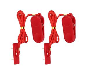 Alomejor Cinta de correr ABS premium llave de seguridad portátil operaciones duales - Interruptor, 2 piezas para amantes del entrenamiento