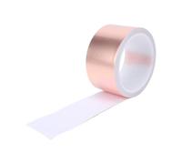 Alomejor Cinta de Lámina de Cobre con Blindaje EMI de Doble Cara Cinta Conductora de Cobre, Reducción de Ruido, para Reparaciones Eléctricas de Guitarra Circuitos de Papel Soldadura (20m)