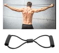 Alomejor Cinta de Resistencia,8 Niveles Resistencia Banda elástica desarrollador Pecho elástica para Fitness rehabilitación Muscular for Entrenamiento casa Gimnasio fortalecimiento