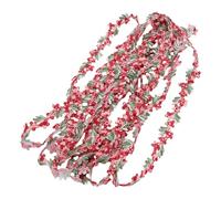 Alomejor Cinta Decorativa de Encaje Floral, 5 Yardas para Costura y Manualidades, Proyectos Elegantes, Poliéster, 2 Cm de Ancho