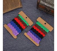 Alomejor Cinta en Zigzag de Color, Decoración de Costura Duradera para Manualidades y Adornos, Paquete de 2 para Vestido de Novia y Decoración del Hogar (3)