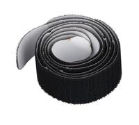 Alomejor Cinta para Cabeza de Raqueta de Tenis de 3 Piezas, Protector Protector de Gancho y Bucle de Nailon de Primera Calidad para Prevención de Abrasión del Marco, con Función de (Black)