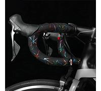 Alomejor Cinta para Manillar de Bicicleta, Cuero de PU y Espuma EVA, Envolturas Antideslizantes para de Ciclismo con Cojín Adicional para Bicicletas de Carretera y Cañas de Pescar con (A)