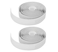 Alomejor Cinta para Manillar de Bicicleta, Envolturas para Manillar de Bicicleta de Carretera con Tapones y Correas para Ciclismo de Carretera, Caña de Pescar, Silla, Reposabrazos, (SILVER)