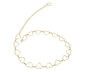 Alomejor Cinturón de Cadena de Metal Dorado con Diamantes de Imitación Brillantes para Mujer, para Pantalones Cortos, Trajes, Vestidos, Elegante Cadena de Cintura que Combina con Todo para Mujer,