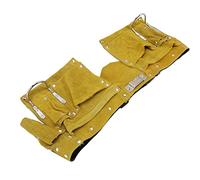 Alomejor Cinturón de Herramientas de Cuero, Portátil, Duradero, con Múltiples Bolsillos, Hebilla de Liberación Rápida para Carpintería