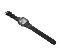 Alomejor Cinturón de Lienzo Brillante Reloj de Estilo Electrónico de Estilo Retro de Múltiples Funciones Brillantes (Black)