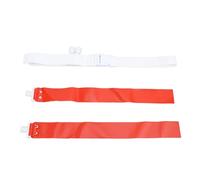 Alomejor Cinturones de Fútbol con Bandera, Diseño de Hebilla Ajustable, Cinturones de Fútbol de Nailon de PVC, Juego de Banderas para Niños y Adultos, Juegos de Equipo de Entrenamiento (rojo)