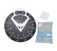 Alomejor Circle of Fifths Wheel, 30 Cm Herramienta de Aprendizaje de Teoría de Música PVC con Gráfico de Acordes de Guitarra para Músicos Estudiantes y Compositores (RMT-A10B (negro))
