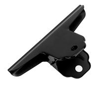 Alomejor Clamp/Holder de Carpeta de Metal Agarre Fuerte y Duradero para Oficina Escuela Hogar 3,9 X 2,2 X 1,5 Pulgadas Clamp/Holder de Carpeta de Metal para el Hogar Escuela Oficina (BLACK)