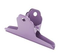Alomejor Clamp/Holder de Carpeta de Metal Agarre Fuerte y Duradero para Oficina Escuela Hogar 3,9 X 2,2 X 1,5 Pulgadas Clamp/Holder de Carpeta de Metal para el Hogar Escuela Oficina (PURPLE)