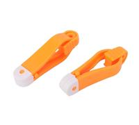 Alomejor Clamp/Holder de Liberación del Profundizador de Pesca Durable y Compacto para un Almacenamiento Eficiente y una Sujeción Segura de la Línea 2 Piezas ABS Naranja Tamaño 5,7 X 1,8 Cm