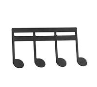 Alomejor Clamp/Holder de Libro de Música de Metal, Soporte Duradero para Partituras para Soporte de Guitarra de Piano, Resistente Al Desgaste para Músicos de Metal (BLACK)