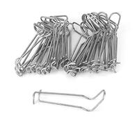 Alomejor Clamp/Holder de Soporte para Tubería de Plantas de Acero Inoxidable, Abrazadera de Fijación Resistente para Invernadero de Jardín, Paquete de 30 (Φ16mm aplicable)