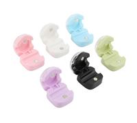 Alomejor Clamp/Holder Magnético para Soporte de Cables para Escritorio y Pared, Organizador Adhesivo de Gestión de Cables con Ranura de 7,5mm, Juego de 6 para Hogar/Oficina