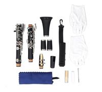 Alomejor Clarinete Bb, Instrumento Profesional de Plástico de Ingeniería de 17 Teclas para Principiantes y Estudiantes, Perfecto para Músicos Clásicos y de Jazz