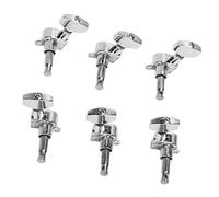 Alomejor Clavijas de Afinación de Guitarra, Clavijas de Repuesto Ergonómicas de Metal con 6 Afinadores de Bloqueo Duraderos para Guitarras Eléctricas y Acústicas