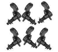 Alomejor Clavijas de Afinación de Guitarra, Juego de Afinadores de Bloqueo Sellados de Metal con Aleación de Zinc para Guitarras Eléctricas Acústicas, Perfecto para Músicos y Entusiastas de la (BLACK)