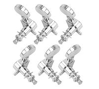 Alomejor Clavijas de Afinación de Guitarra, Juego de Afinadores de Bloqueo Sellados de Metal con Aleación de Zinc para Guitarras Eléctricas Acústicas, Perfecto para Músicos y Entusiastas de la